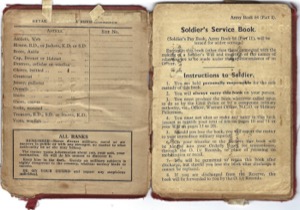 John Harrison's Soldier's Service Book, page 1