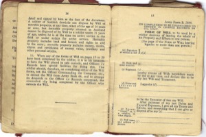 John Harrison's Soldier's Service Book, page 8