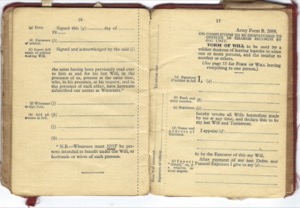 John Harrison's Soldier's Service Book, page 9