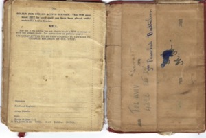 John Harrison's Soldier's Service Book, page 11