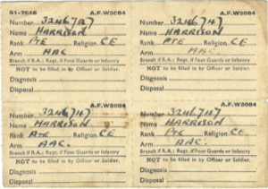 John Harrison's Soldier's Service Book, page 12