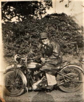 Picture of Bob Thompson on a motorcycle