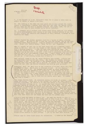 Document 1 — Cornelius Ryan Research Questionnaire, 1967